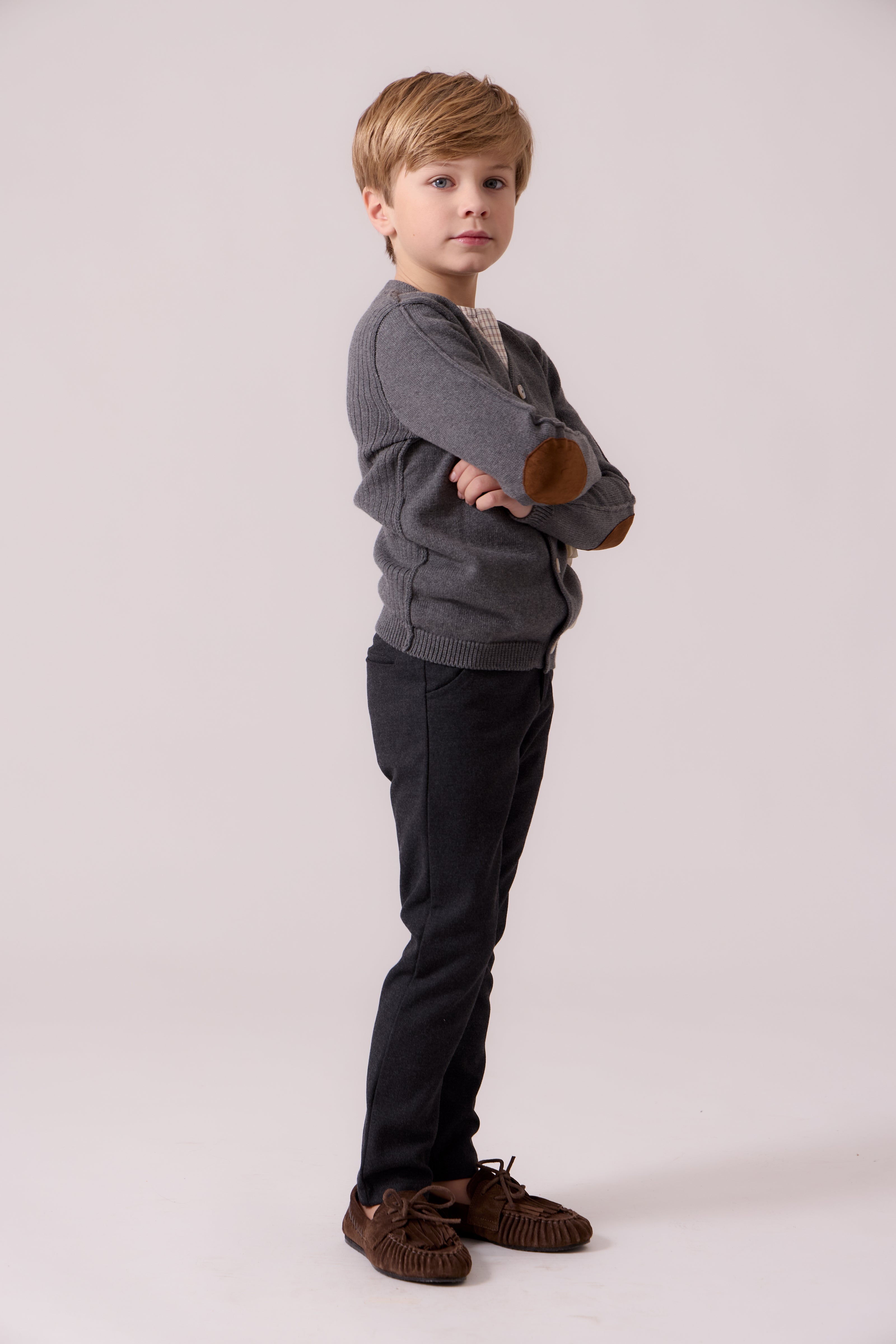 Elliot Knit Cardigan - Grey