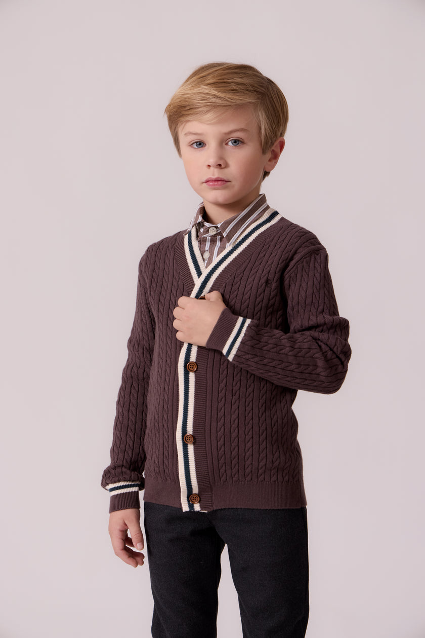 Oz Knit Cardigan - Cocoa
