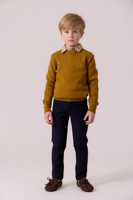 Leo Knit Sweater - Mustard
