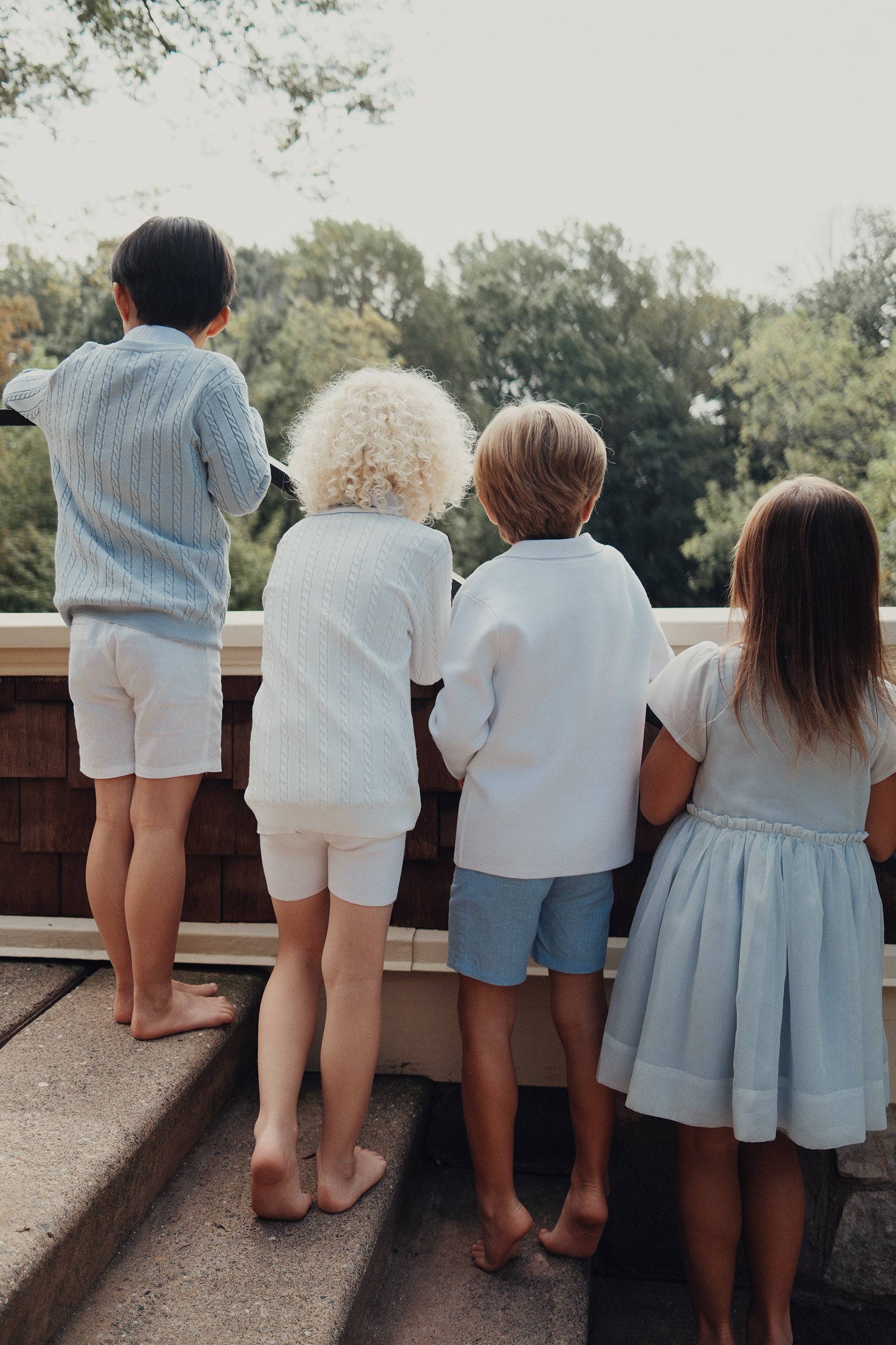 George Piquet Knit Shorts - White