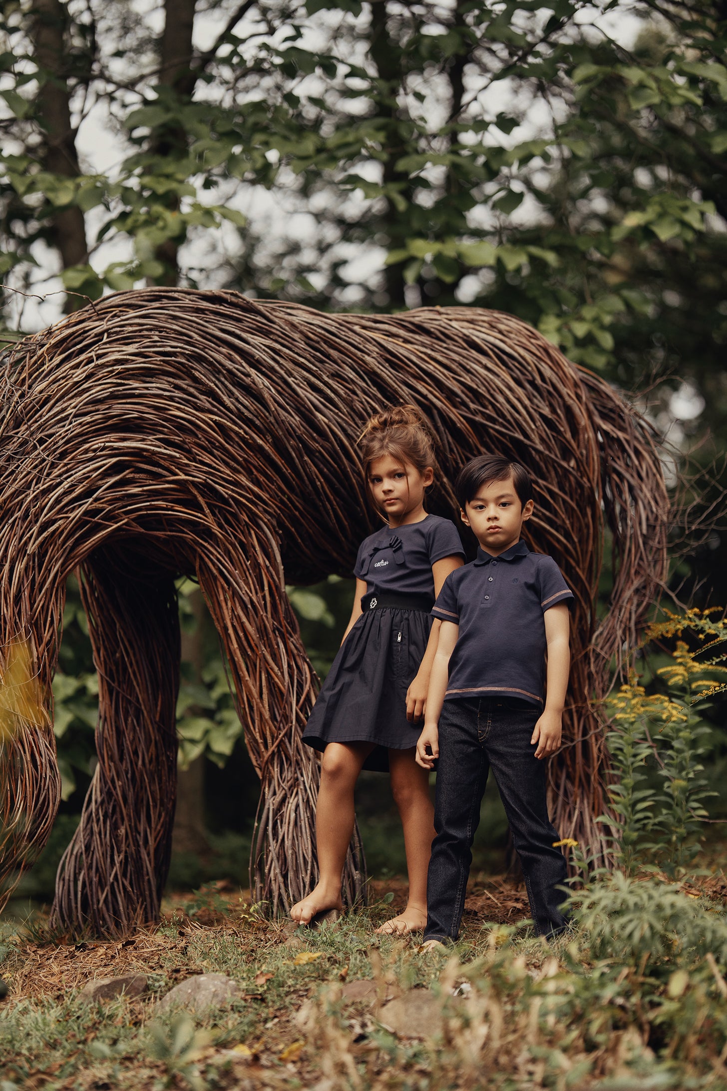 Benny Coverstitch Polo - Navy
