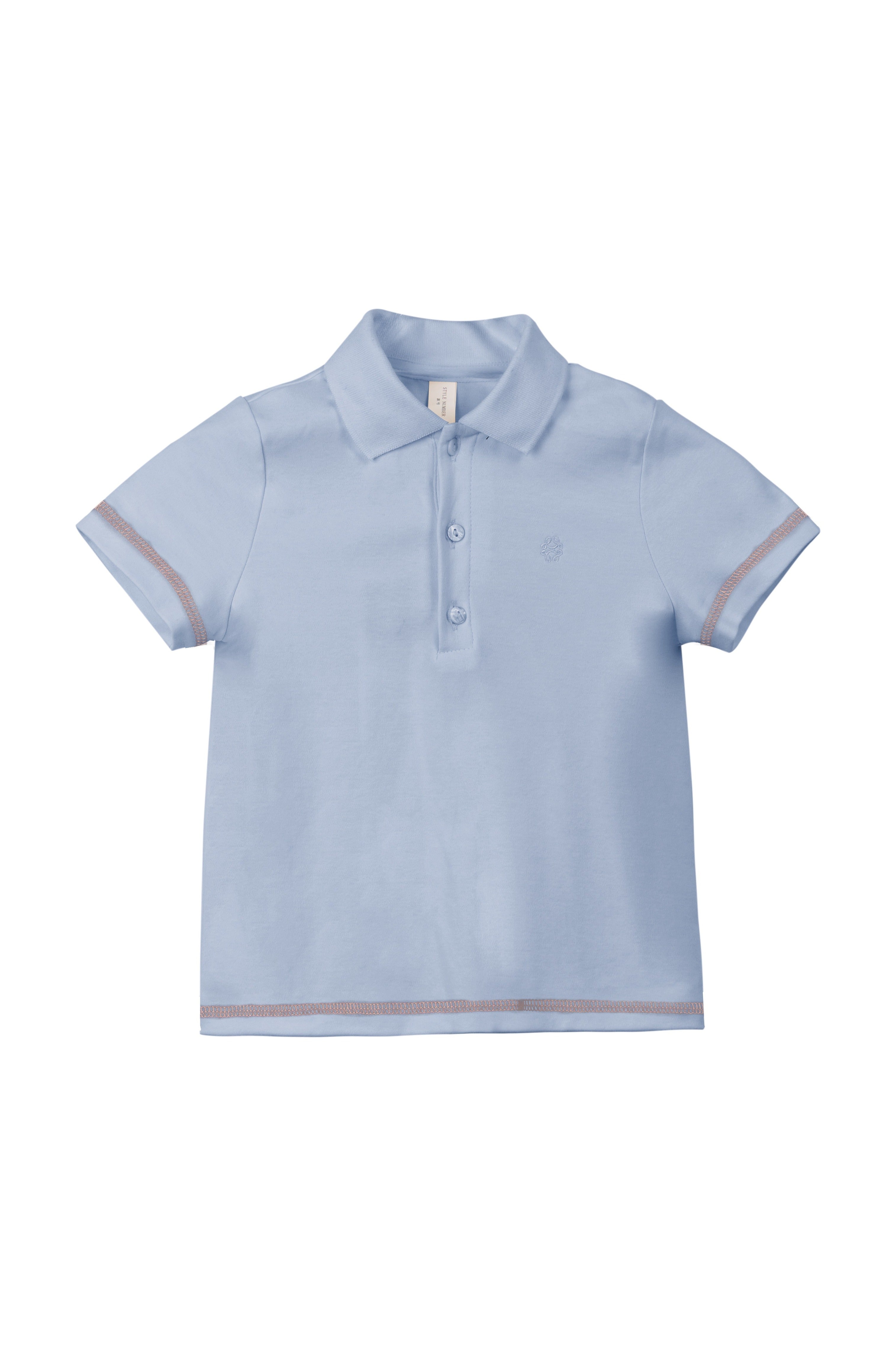 Benny Coverstitch Polo - Blue