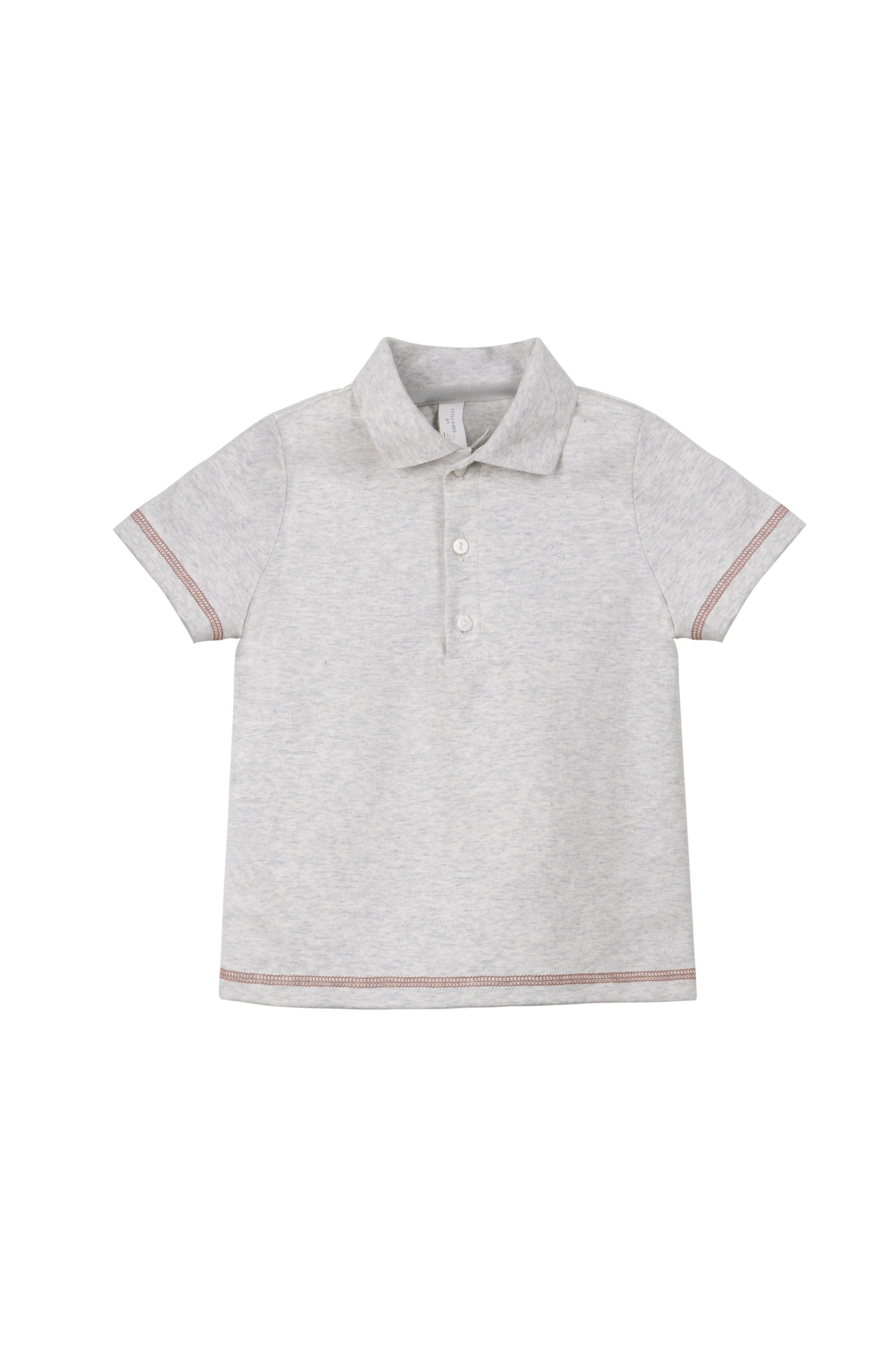 Benny Coverstitch Polo - Grey