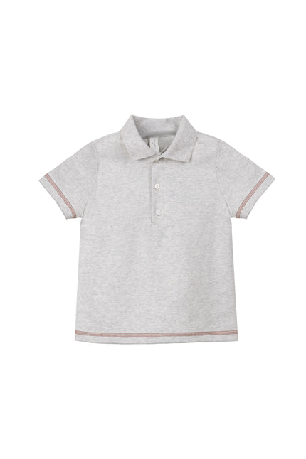 Benny Coverstitch Polo - Grey