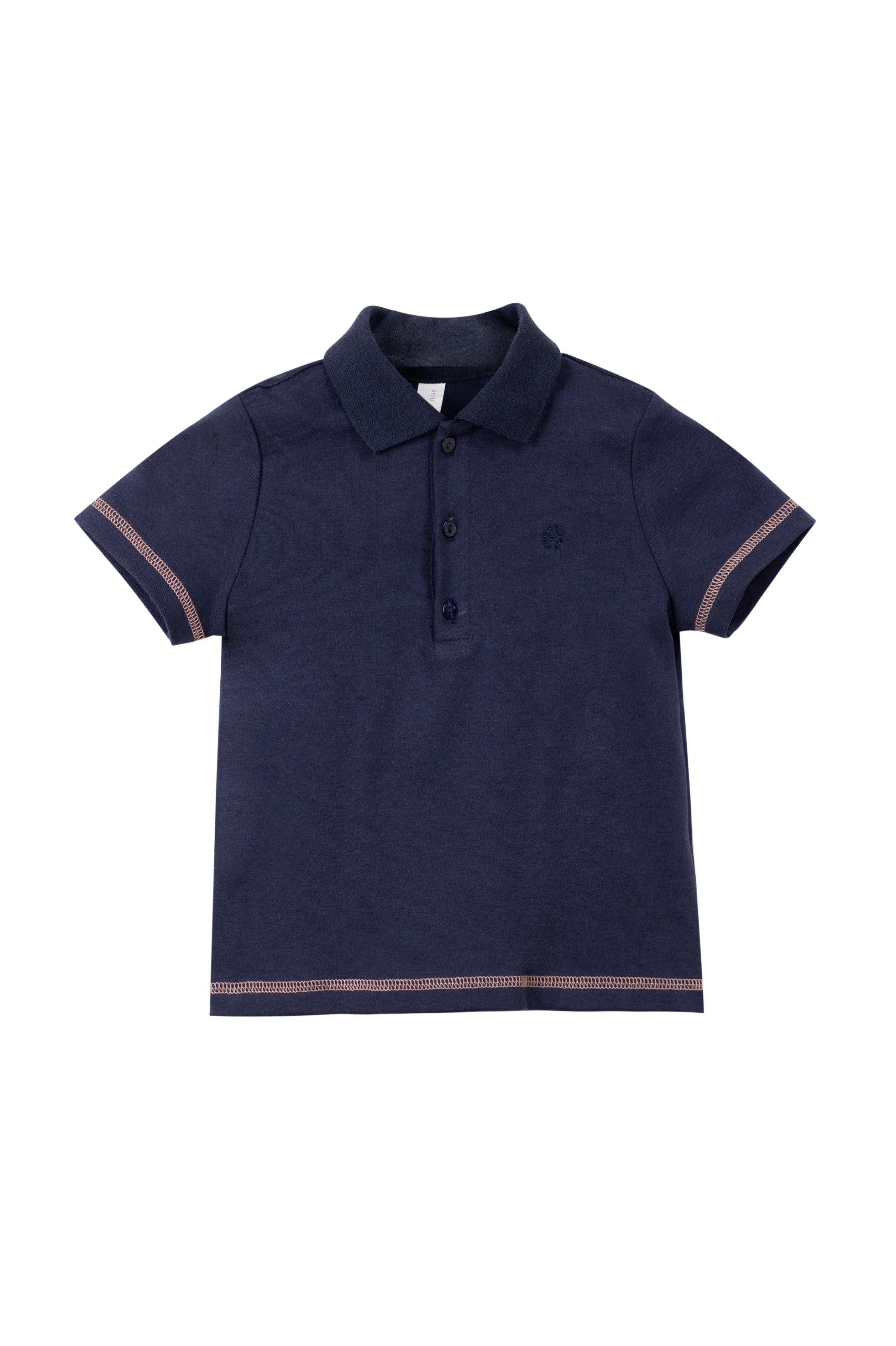 Benny Coverstitch Polo - Navy