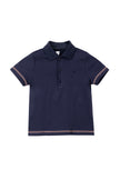 Benny Coverstitch Polo - Navy