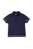 Benny Coverstitch Polo - Navy