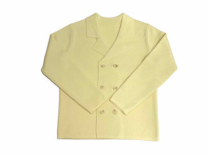 George Piquet Knit Blazer - Butter