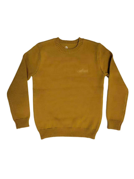 Leo Knit Sweater - Mustard
