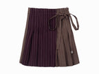 Olivia Wrap Skirt - Maroon