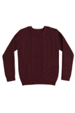 Sean Cable Knit Sweater - Cranberry