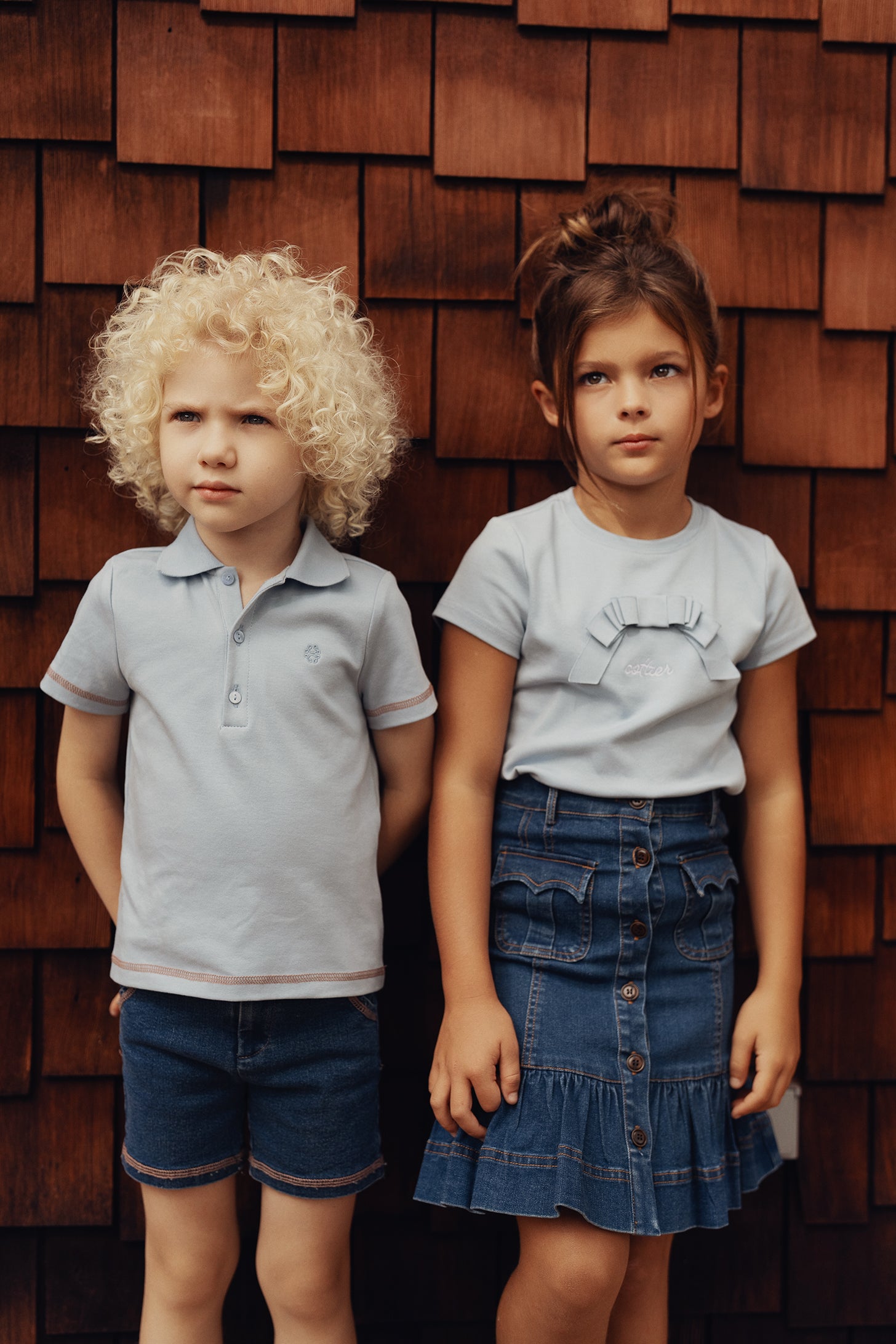 Benny Coverstitch Polo - Blue