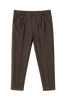 Elliot Tartan Slim Stretch Pants - Brown